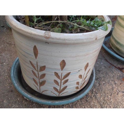 512 - TERRACOTTA GLAZED PLANT POT