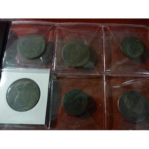 49 - SELECTION OF BRITISH & FOREIGN COINS GEORGIAN AND VICTORIAN PERIOD - INCLUDES 2 VICTORIAN SILVER SHI... 