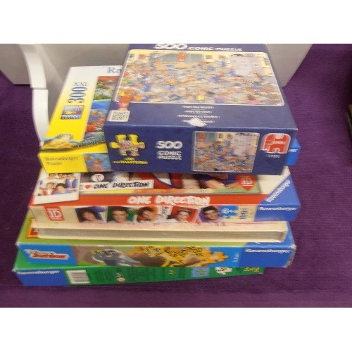 137 - 6 JIGSAW PUZZLES, INC JAN VAN HAASTERAN COMIC PUZZLE OF A CLASSROOM SCENE. DISNEY JUNIOR 'THE LION G... 