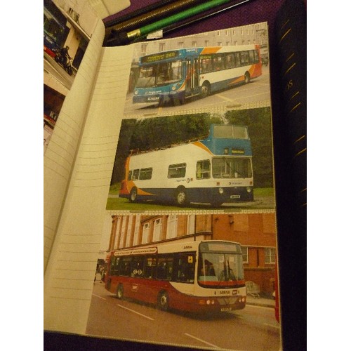 131 - LARGE QUANTITY OF BUS/COACH PHOTOGRAPHS, CONTAINED WITHIN 6 ALBUMS.