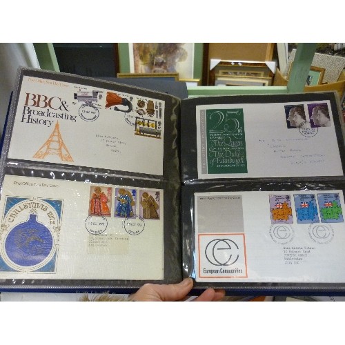 171 - FIRST DAY COVERS. 2 ALBUMS FULL OF STAMPS COVERING MANY INTERESTS AND SUBJECTS.