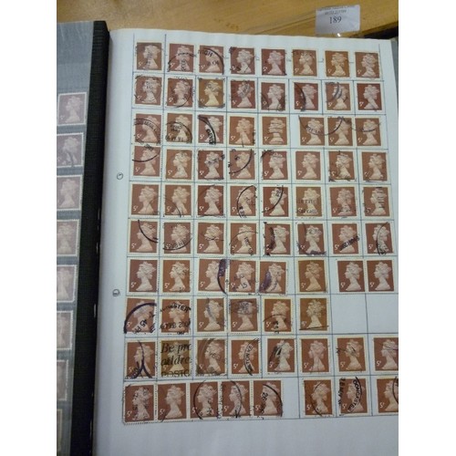 188 - QUANTITY OF VINTAGE STAMPS, CONTAINED WITHIN 5 ALBUMS. SOME UNUSUAL WORLDWIDE INTEREST.