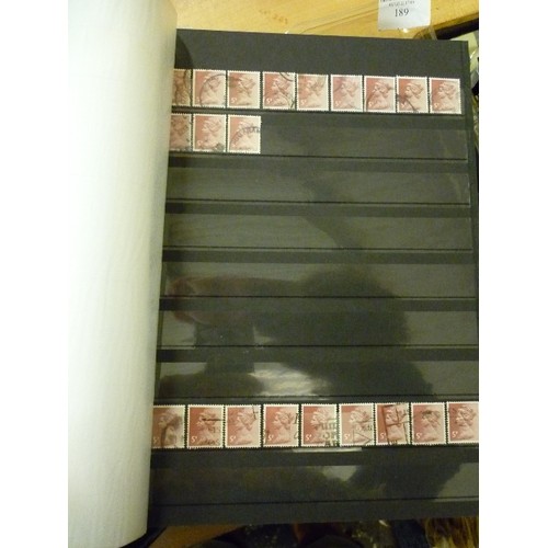 188 - QUANTITY OF VINTAGE STAMPS, CONTAINED WITHIN 5 ALBUMS. SOME UNUSUAL WORLDWIDE INTEREST.