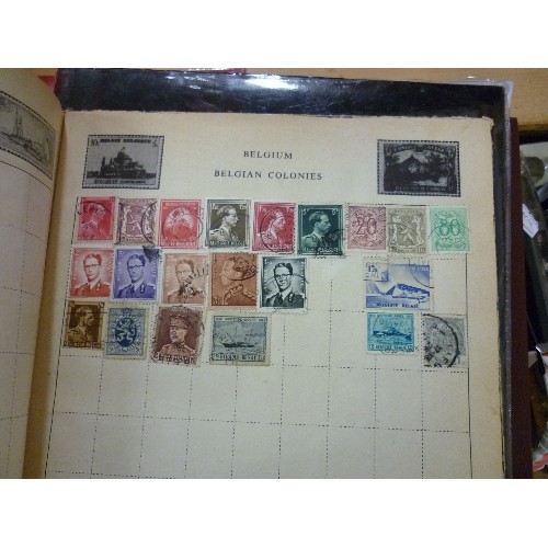 188 - QUANTITY OF VINTAGE STAMPS, CONTAINED WITHIN 5 ALBUMS. SOME UNUSUAL WORLDWIDE INTEREST.