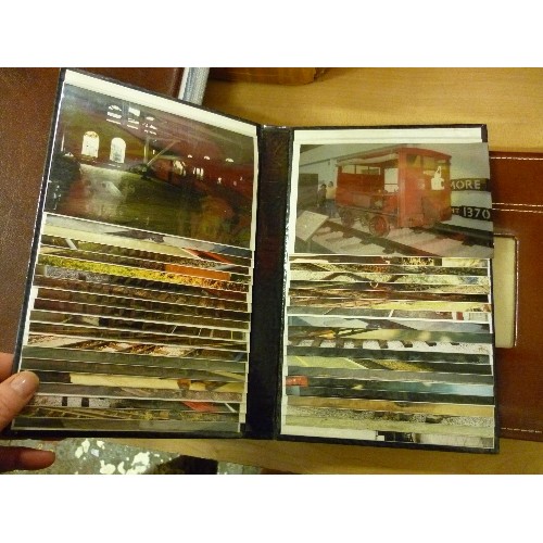 186 - QUANTITY OF RAILWAY/TRAIN/LOCOMOTIVE PHOTOGRAPHS. DISPLAYED WITHIN 4 ALBUMS.