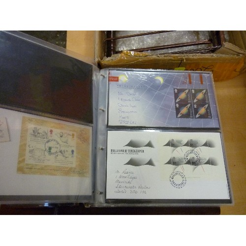 185 - LARGE QUANTITY OF FIRST DAY COVERS. IN 3 LARGE ALBUMS.