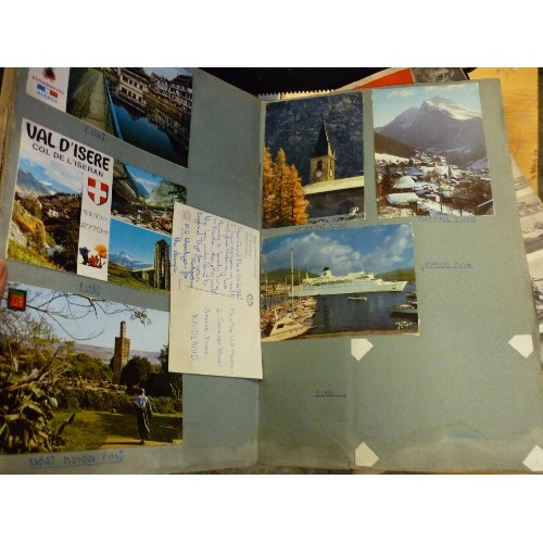 248 - VINTAGE SCRAPBOOKS FULL OF [MAINLY HOLIDAY] POSTCARDS.