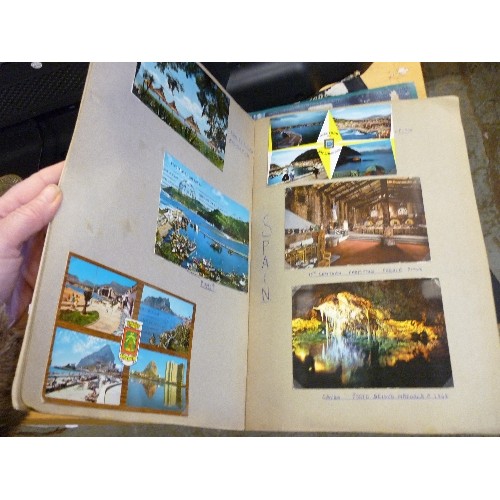 248 - VINTAGE SCRAPBOOKS FULL OF [MAINLY HOLIDAY] POSTCARDS.