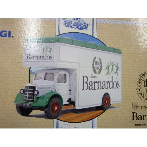 296 - 2 X CORGI COMMERCIAL VEHICLE ITEMS, SCALE MODELS. BOXED AND APPEAR TO BE IN NEW CONDITION. A BARNARD... 