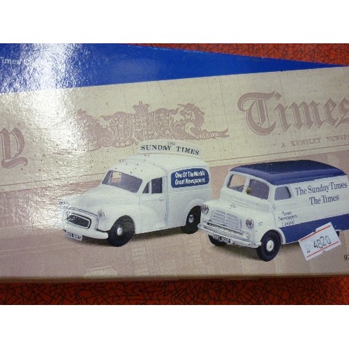 296 - 2 X CORGI COMMERCIAL VEHICLE ITEMS, SCALE MODELS. BOXED AND APPEAR TO BE IN NEW CONDITION. A BARNARD... 
