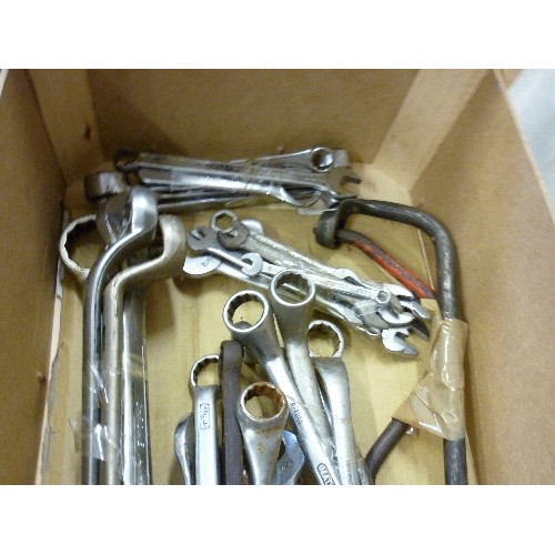 303 - QUANTITY OF RING SPANNERS AND OPEN-END SPANNERS