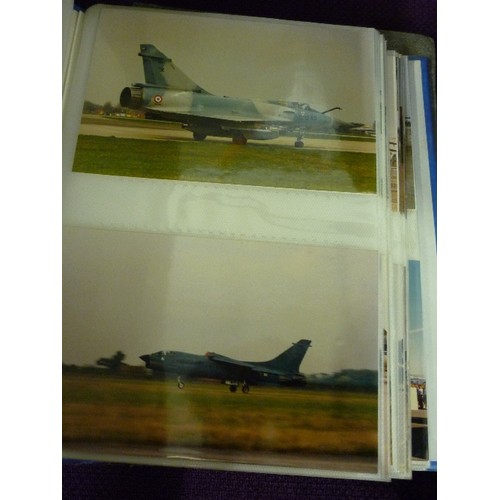 109 - LARGE QUANTITY OF AEROPLANE PHOTOGRAPHS, CONTAINED WITHIN 5 ALBUMS.