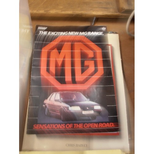 365 - MG INTEREST. 9 X VINTAGE MG SPORTS CAR RELATED BOOKS, INCLUDES A GREAT MARQUES POSTER BOOK.