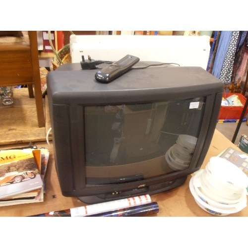 367 - JVC AV21 TELEVISION. WITH REMOTE.