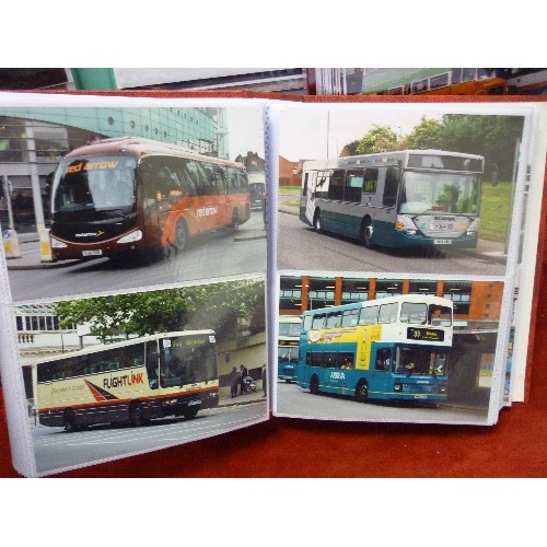 91 - LARGE QUANTITY OF BUS/COACH PHOTOGRAPHS. DISPLAYED IN 6 FULL PHOTO ALBUMS.