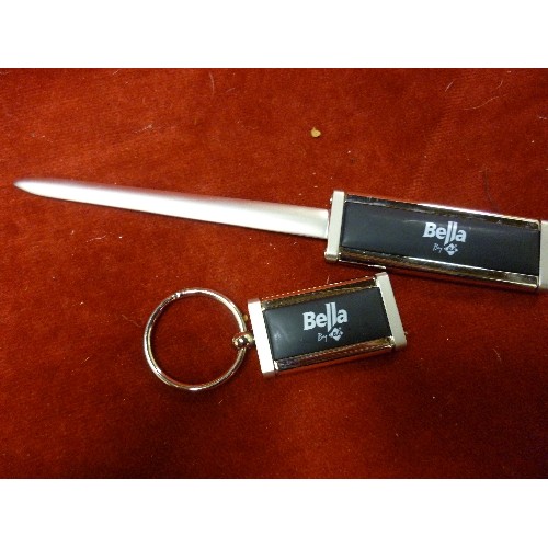 146 - 'BELLA BY BA' LETTER OPENER AND KEY-RING. APPEARS NEW AND BOXED.