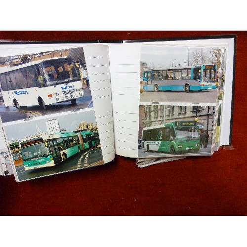 149 - LOVELY COLLECTION OF BUS/COACH PHOTOGRAPHS, DISPLAYED WITHIN 5 GOOD QUALITY ALBUMS.