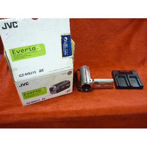 150 - JVC EVERIO-S MEMORY  CAMCORDER. GZ-MS215. IN BOX.