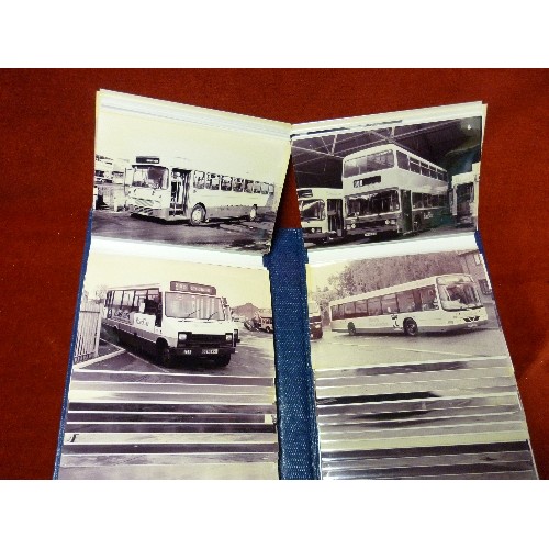 154 - QUANTITY OF BUS AND TRAM PHOTOGRAPHS. CONTAINED WITHIN 6 ALBUMS.