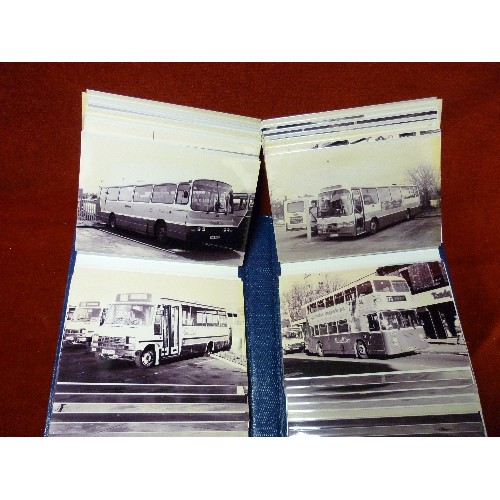 154 - QUANTITY OF BUS AND TRAM PHOTOGRAPHS. CONTAINED WITHIN 6 ALBUMS.