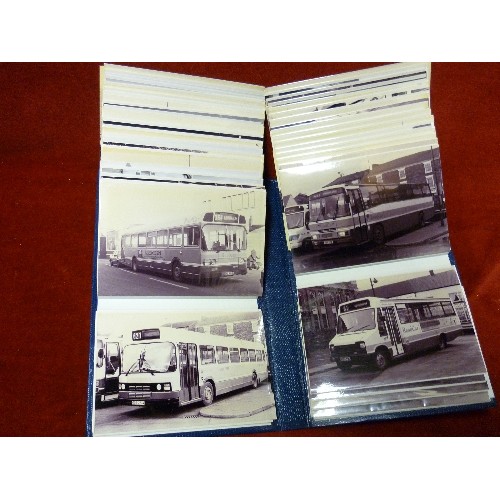 154 - QUANTITY OF BUS AND TRAM PHOTOGRAPHS. CONTAINED WITHIN 6 ALBUMS.