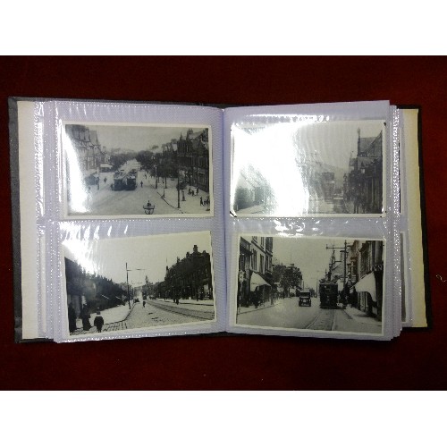 154 - QUANTITY OF BUS AND TRAM PHOTOGRAPHS. CONTAINED WITHIN 6 ALBUMS.