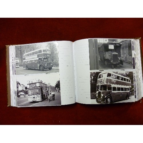 154 - QUANTITY OF BUS AND TRAM PHOTOGRAPHS. CONTAINED WITHIN 6 ALBUMS.