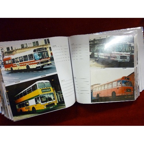 155 - QUANTITY OF BUS/COACH PHOTOGRAPHS, CONTAINED WITHIN 4 ALBUMS.