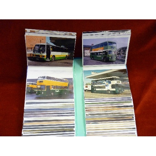 155 - QUANTITY OF BUS/COACH PHOTOGRAPHS, CONTAINED WITHIN 4 ALBUMS.