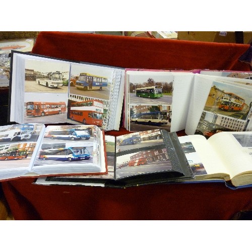 158 - LARGE QUANTITY OF BUS/COACH PHOTOGRAPHS, CONTAINED WITHIN 5 ALBUMS.