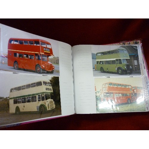 158 - LARGE QUANTITY OF BUS/COACH PHOTOGRAPHS, CONTAINED WITHIN 5 ALBUMS.