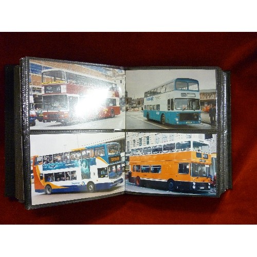 159 - QUANTITY OF BUS/COACH PHOTOGRAPHS, CONTAINED WITHIN 4 ALBUMS.