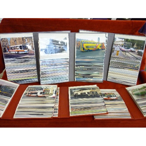 191 - BUS/COACH INTEREST. 2 BOXED SETS [3 ALBUMS IN EACH] OF BUS PHOTOGRAPHS.