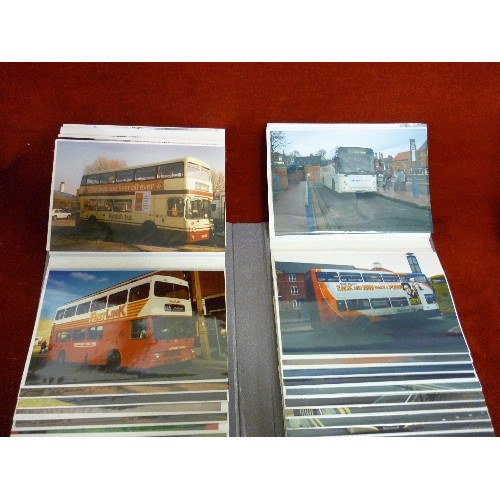 191 - BUS/COACH INTEREST. 2 BOXED SETS [3 ALBUMS IN EACH] OF BUS PHOTOGRAPHS.