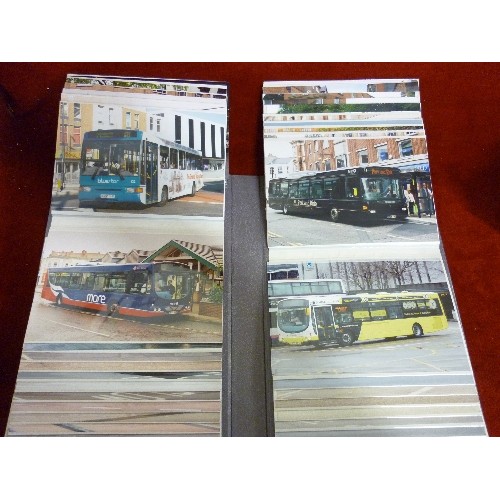 191 - BUS/COACH INTEREST. 2 BOXED SETS [3 ALBUMS IN EACH] OF BUS PHOTOGRAPHS.