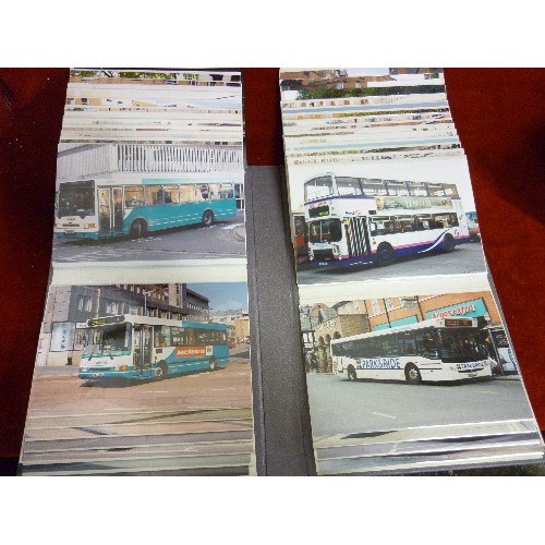 191 - BUS/COACH INTEREST. 2 BOXED SETS [3 ALBUMS IN EACH] OF BUS PHOTOGRAPHS.
