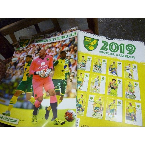 265 - NORWICH CITY FC CALENDARS. FROM 2015/16 ETC