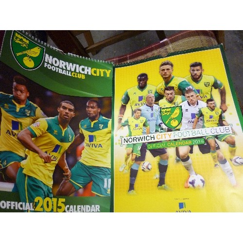 265 - NORWICH CITY FC CALENDARS. FROM 2015/16 ETC