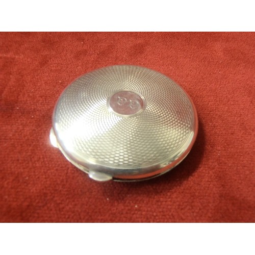 13 - SOLID SILVER LADIES COMPACT BY GEORGE GREEN & SON CHESTER 1947 48.4G