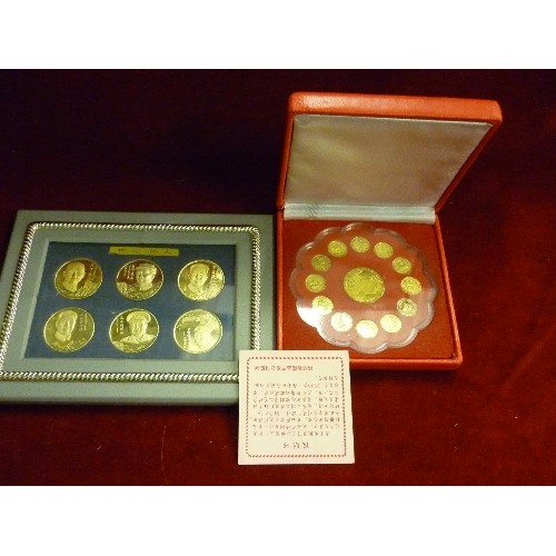 28 - 2 JAPANESE COIN SETS