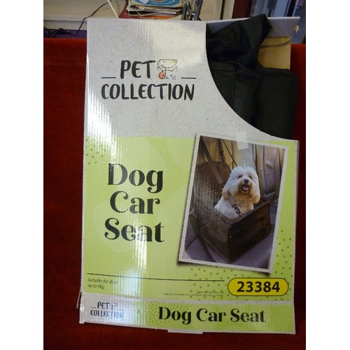 62 - NEW AND UNUSED PET COLLECTION DOG CAR SEAT UP TO 8KG