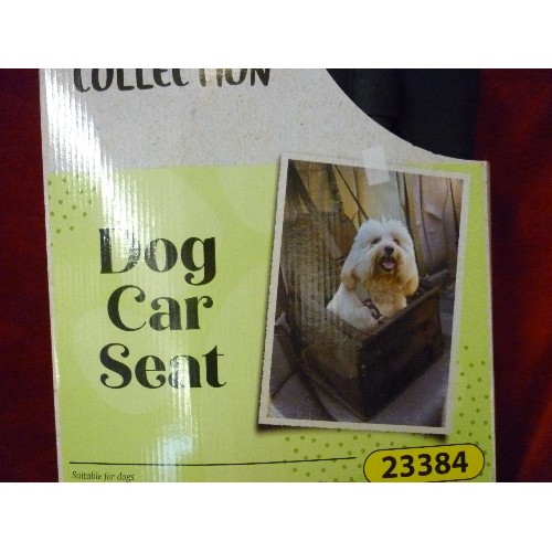 62 - NEW AND UNUSED PET COLLECTION DOG CAR SEAT UP TO 8KG