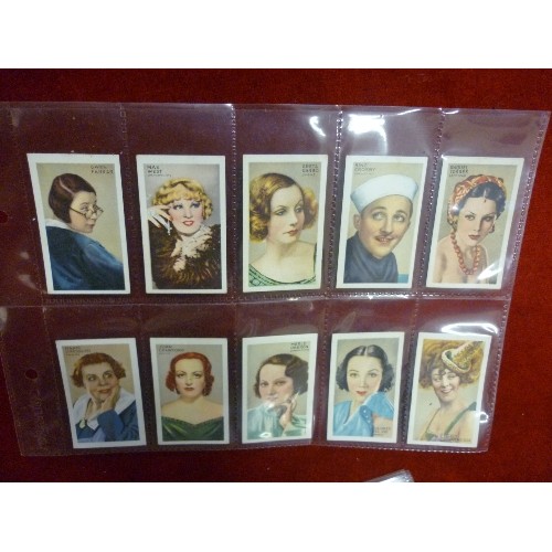 71 - SET OF PARK DRIVE CIGARETTE CARDS 'CHAMPIONS OF SCREEN & STAGE' INC CLARK GABLE, MARLENE DIETRICH ET... 