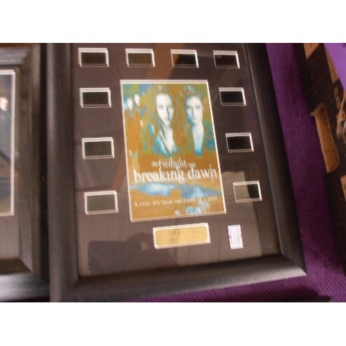 115 - 4 COLLECTORS FRAMED 'TWILIGHT' FILM CELLS, LIMITED EDITION