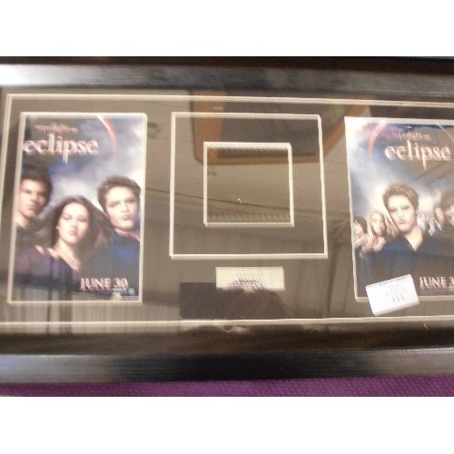 115 - 4 COLLECTORS FRAMED 'TWILIGHT' FILM CELLS, LIMITED EDITION