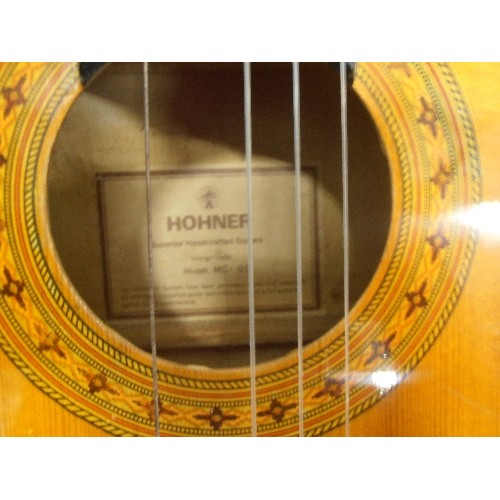 116 - HOHNER ACOUSTIC GUITAR, MODEL MC-05 WITH CASE