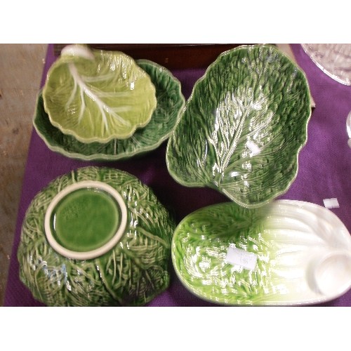 140 - CABBAGE PLATES & BOWLS. SUBTIL/BORDALLO- PORTUGAL