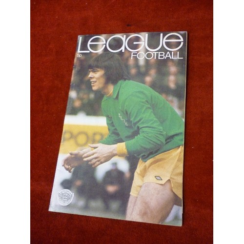 109 - BOX OF FOOTBALL  LEAGUE REVIEWS, 1970's