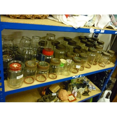 361 - VINTAGE KILNER JARS. LARGE QUANTITY.