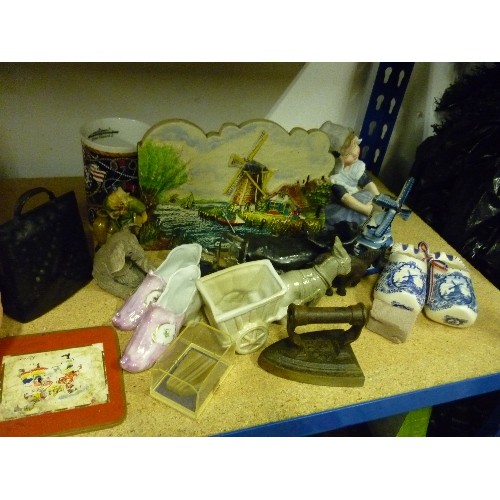 362 - SHELF OF MIXED VINTAGE CERAMIC ITEMS.